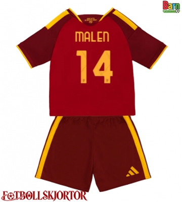 AS Roma Donyell Malen #14 Hemmakläder Barn 2026-27 Kortärmad (+ Korta byxor)